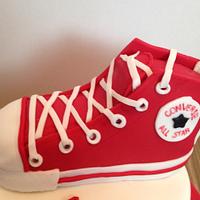 Converse sneaker cake