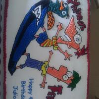 Phineas and Ferb Birthday Cake