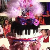 2 tiered 18th Birthday Cake