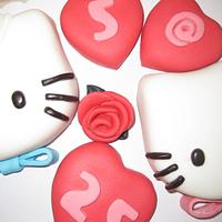 Mr. & Ms. Hello Kitty Cake