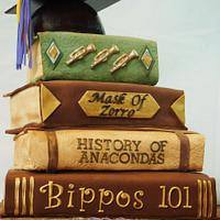 Graduation Book Cake