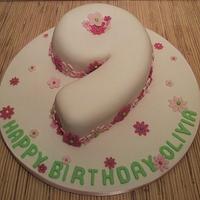Number 9 Birthday cake