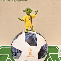 Yoda and the  FIFA 2018 Match Ball
