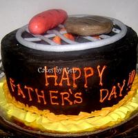 Father's Day BBQ Cake