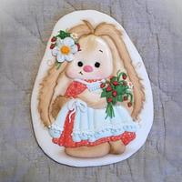 Rabbit Mi (zayka Mi) gingerbread cookie