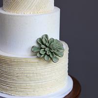 Buttercream Ruffles Wedding Cake