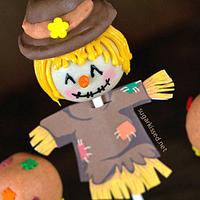 Scarecrow Thanksgiving Cake Pops