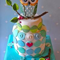 An Owl cake for Elliot