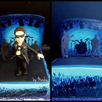 Rock'n'roll stage cake