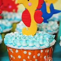 Sea Animals Cupcakes