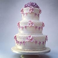 Sweet wedding cake 