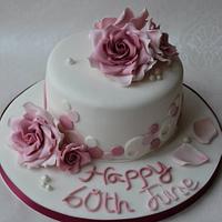 Romantic Rose birthday cake