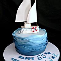 Sailboat cake