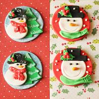 Christmas cupcake toppers