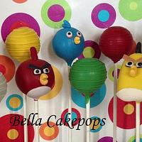 Angry Birds cake pops