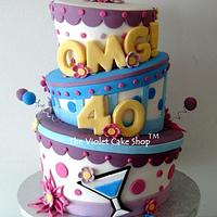 OMG! 40 Celebration Cake