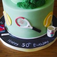 Bespoke 50th birthday cake