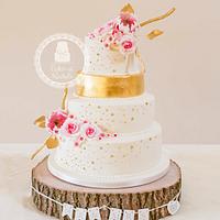 Naomi & Koku's Wedding Cake