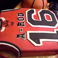 Chicago Bulls themed cake