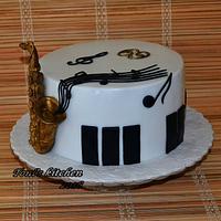Cake "Saxophone"