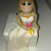 my first attempt at a fondant bride