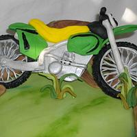 Dirt bike cake
