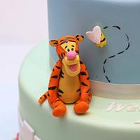 Winnie the Pooh and Friends Baby Shower Cake