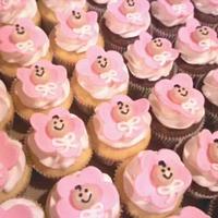 Baby Flower Baby Shower cupcakes