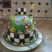 Mario birthday cake