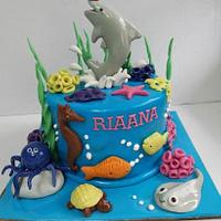 Sea Creatures cake - cake by Rushina Mehrotra - CakesDecor