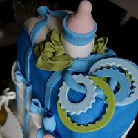 Baby shower cake , Diaper bag