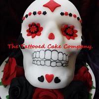 Skull cake for a biker