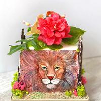 Zodiac Lion cake