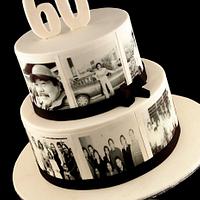 60th Birthday Cake - Photo Cake