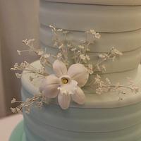 Mint Green Ombre Wedding Cake