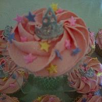 'Princess party cupcakes 