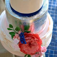 Flamingo Love Wedding Cake - Mericakes Cake Designer