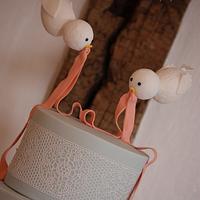 Flying Birds Wedding Cake
