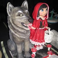 3D Little Red Riding Hood with Wolf