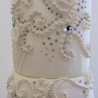 Diamonds & Pearls Wedding Dress