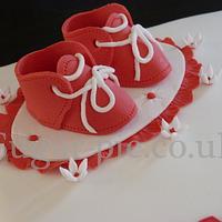 A Traditional christening cake