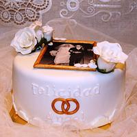 Tarta bodas de oro - Gold wedding cake 