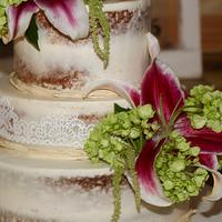 Semi-Naked Wedding Cake