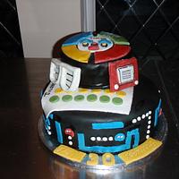 80s theme 30th Birthday cake 