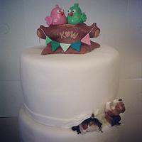 Beagles on a Wedding Cake!
