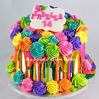 Sweet Rainbow Cake 