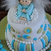 Emmanuel's Angel Themed Cake