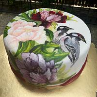 Handpainted cake