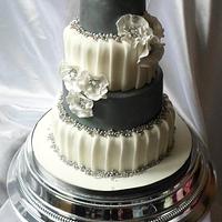 Pewter and white wedding