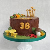 Forest inspired cake